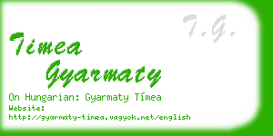 timea gyarmaty business card
