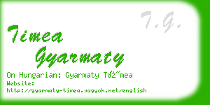 timea gyarmaty business card